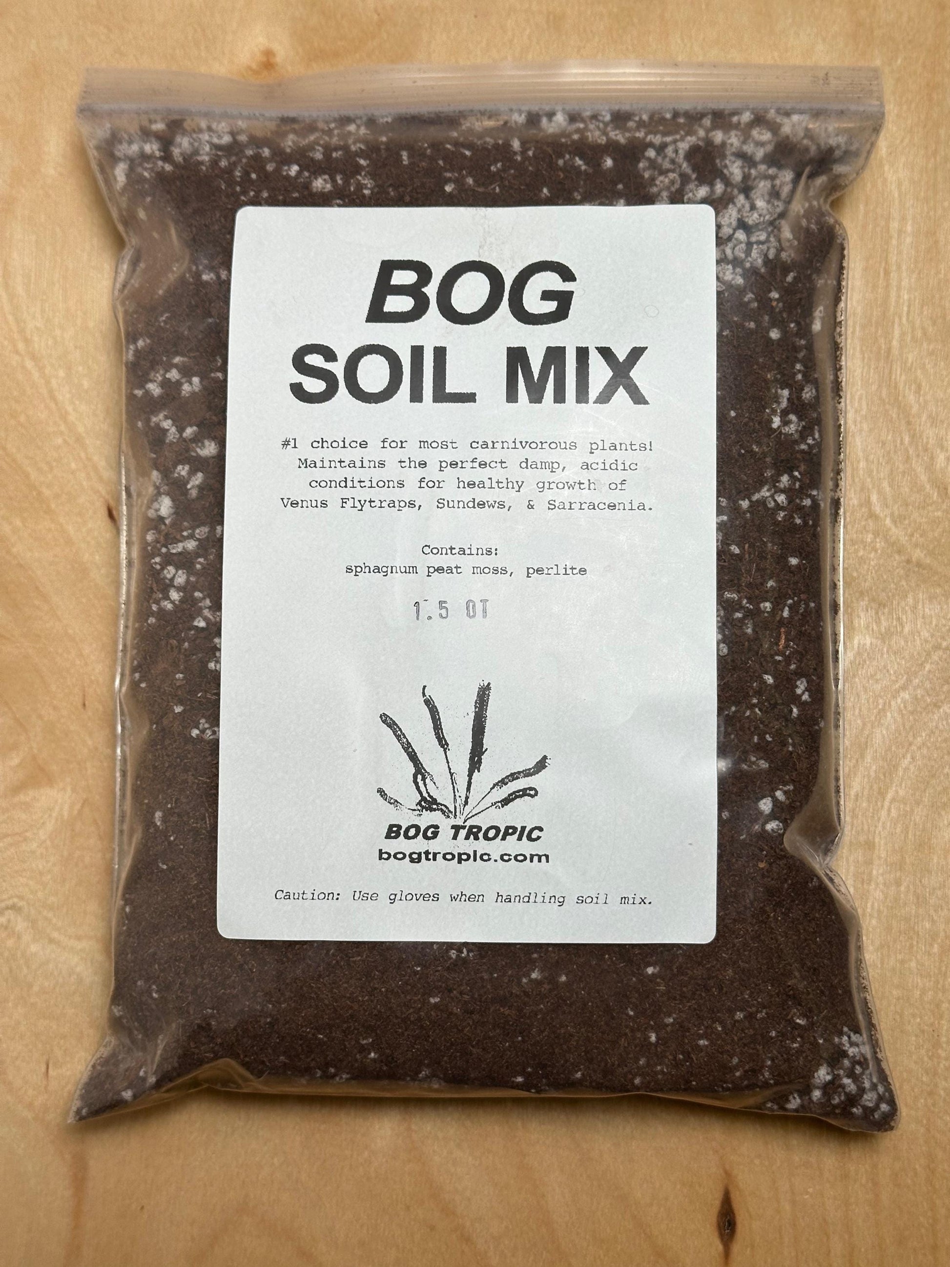 Bog Soil Mix - Soil For Venus Flytraps, Sundews, Sarracenia, and Other Carnivorous Plants