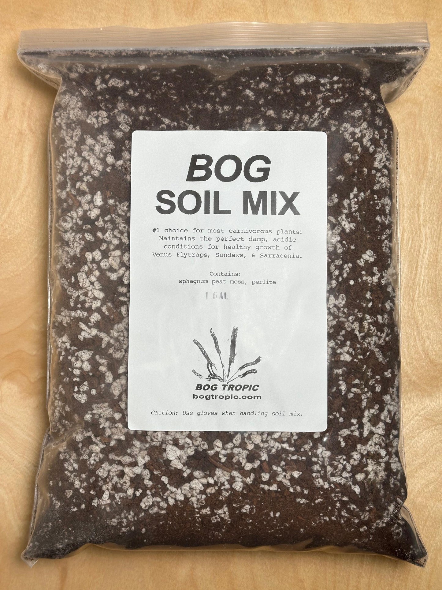 Bog Soil Mix - Soil For Venus Flytraps, Sundews, Sarracenia, and Other Carnivorous Plants