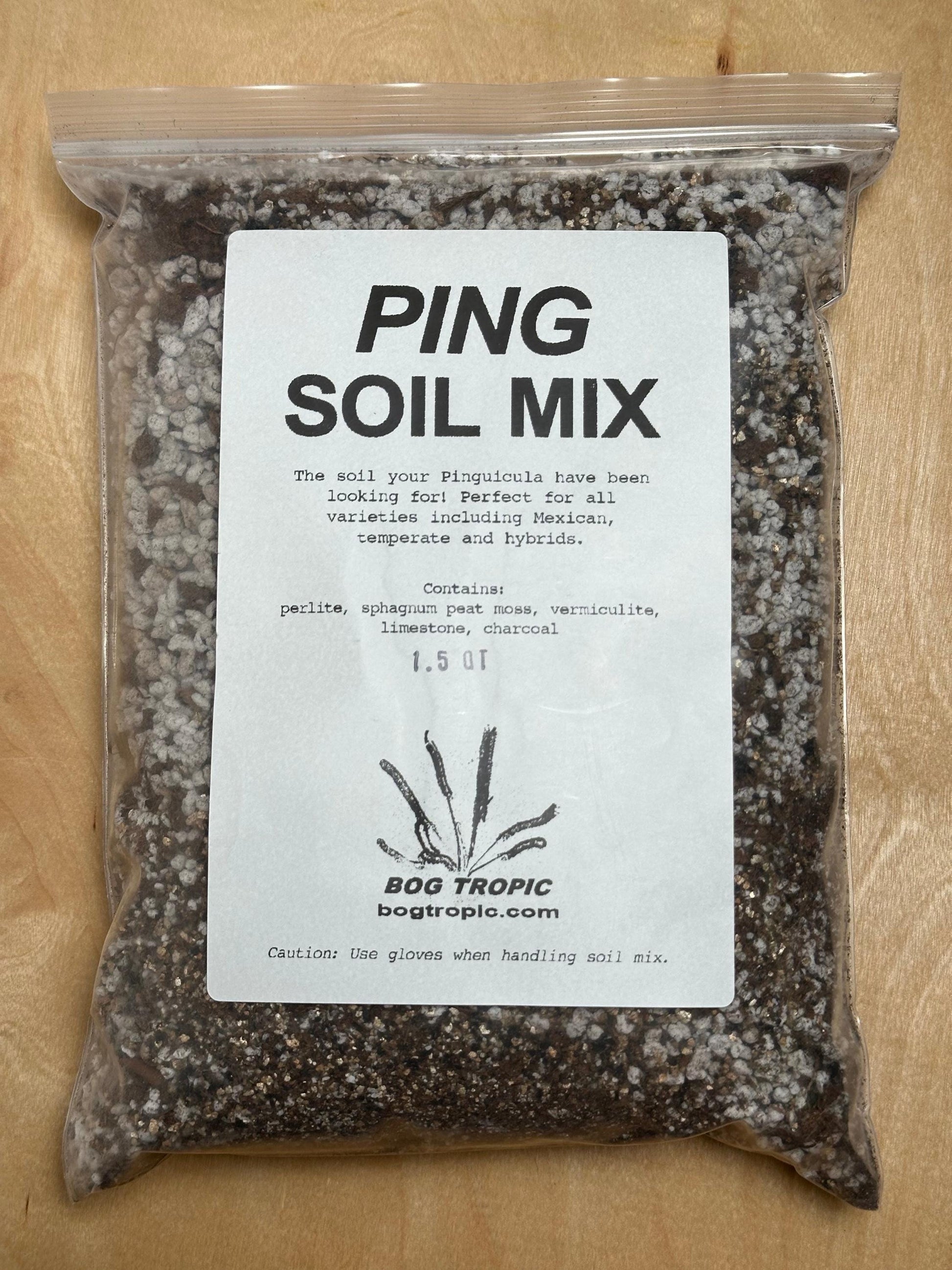 Ping Soil Mix - Soil For Pinguicula Butterwort Carnivorous Plants